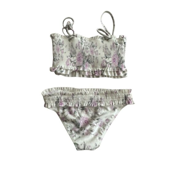 SEA & VIOLET Floral Two Piece Bikini Swimsuit Size Small - Picture 2 of 6